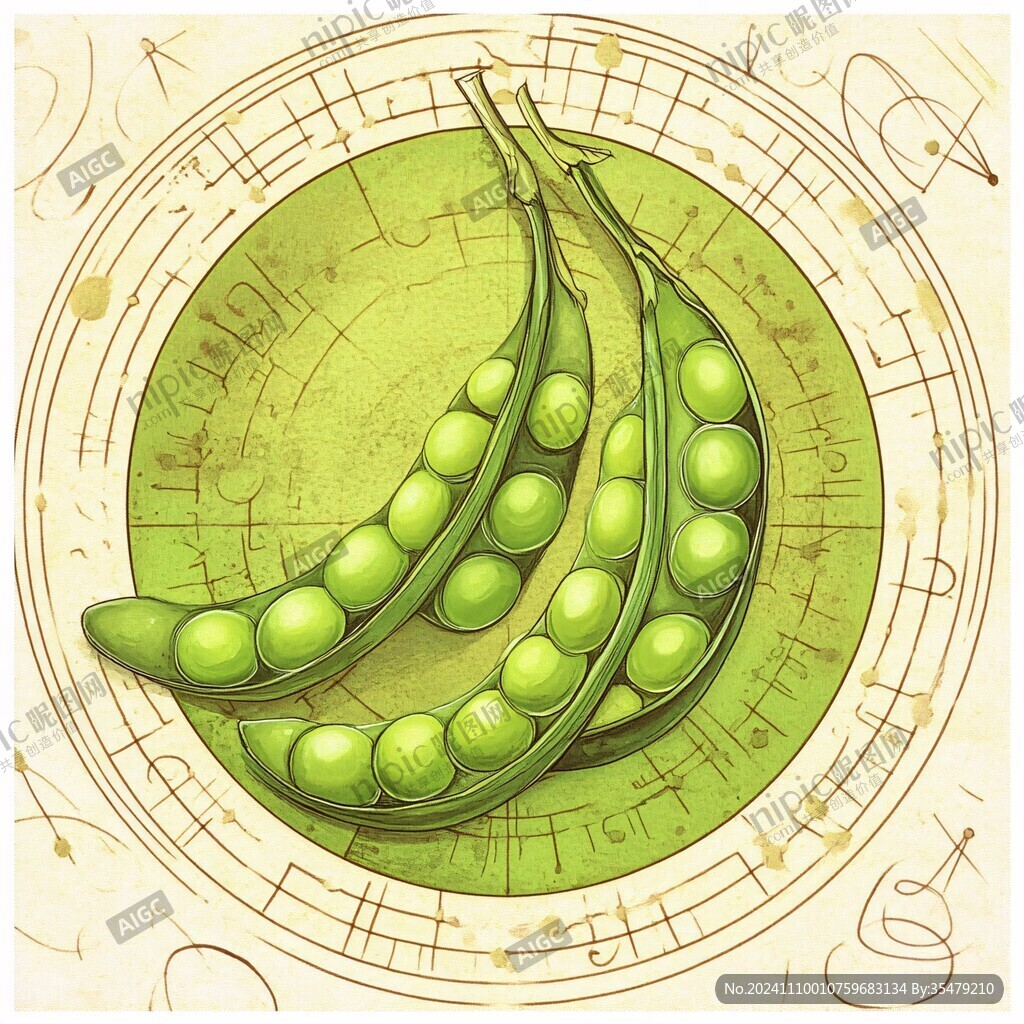 豌豆插画