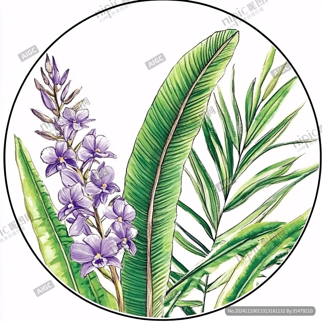 石菖蒲插画