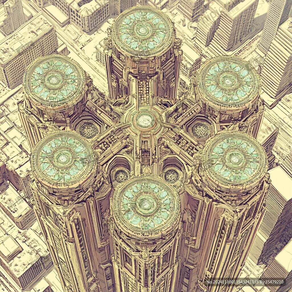 金色圆形建筑