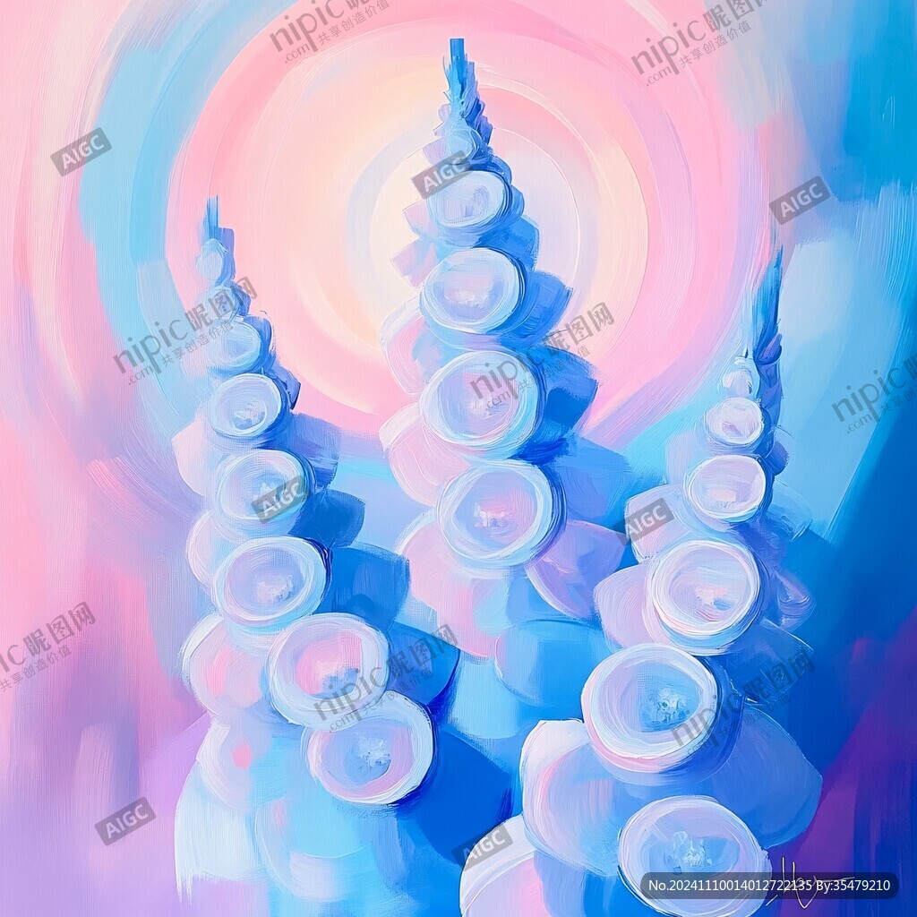 水晶塔插画
