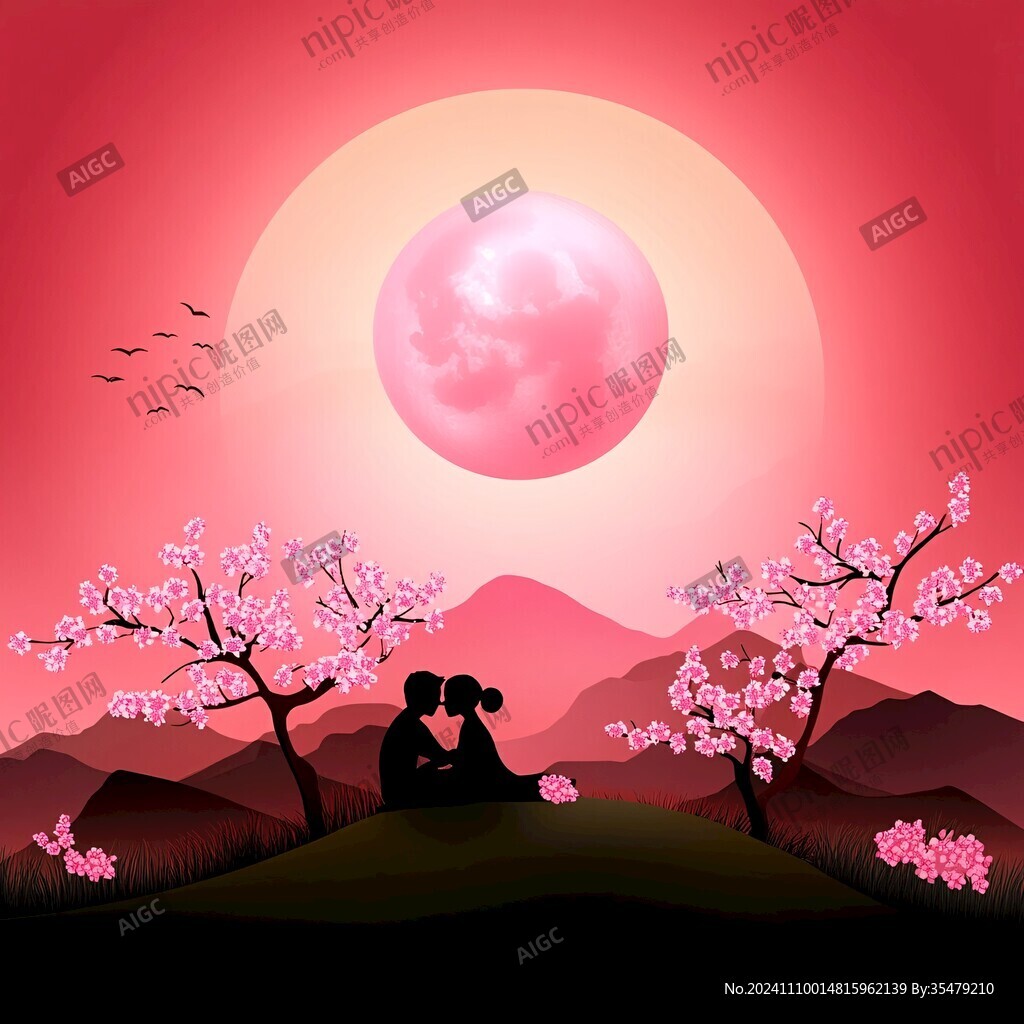 牛郎织女插画海报设计
