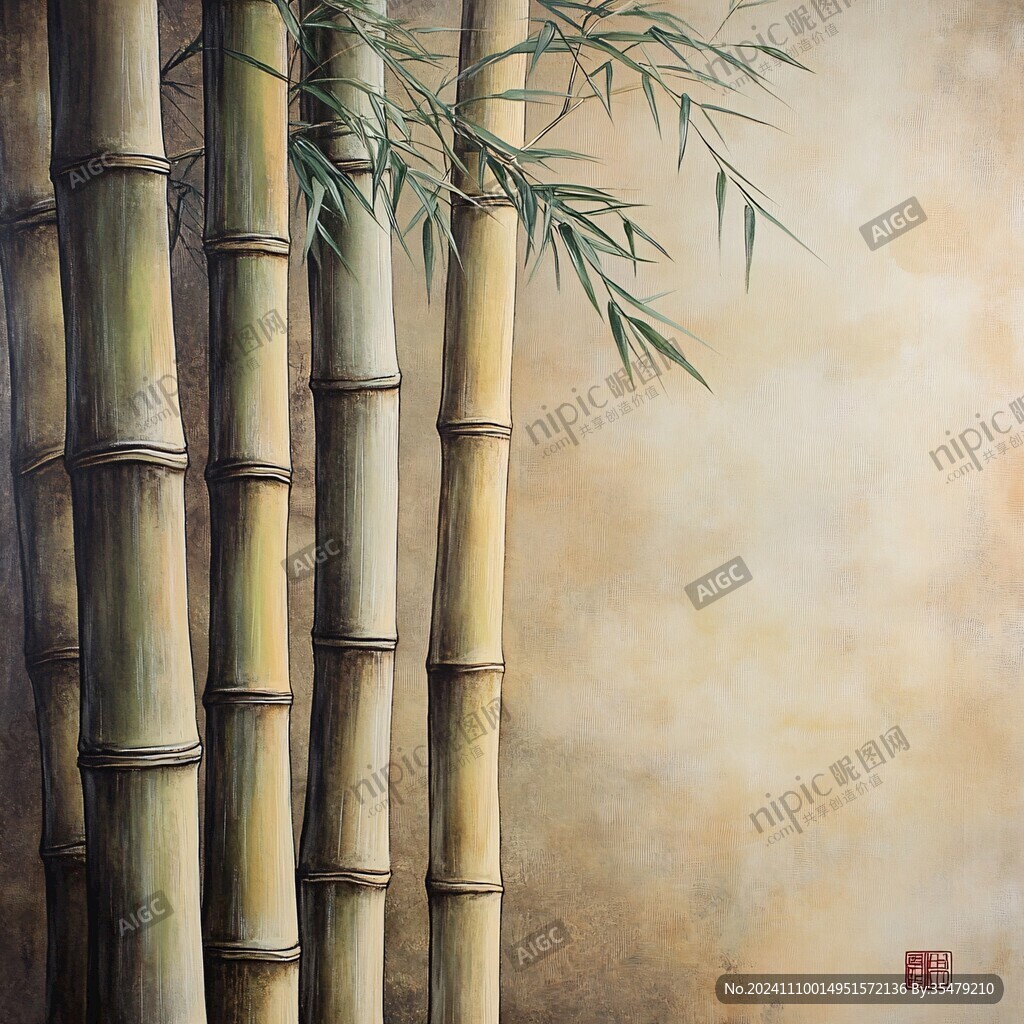 竹林壁画