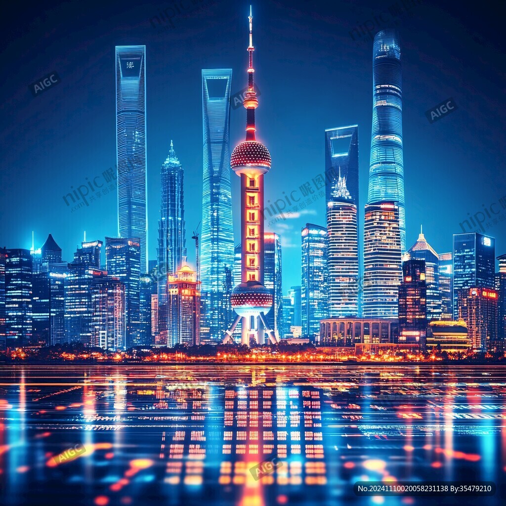 东方明珠斜构图