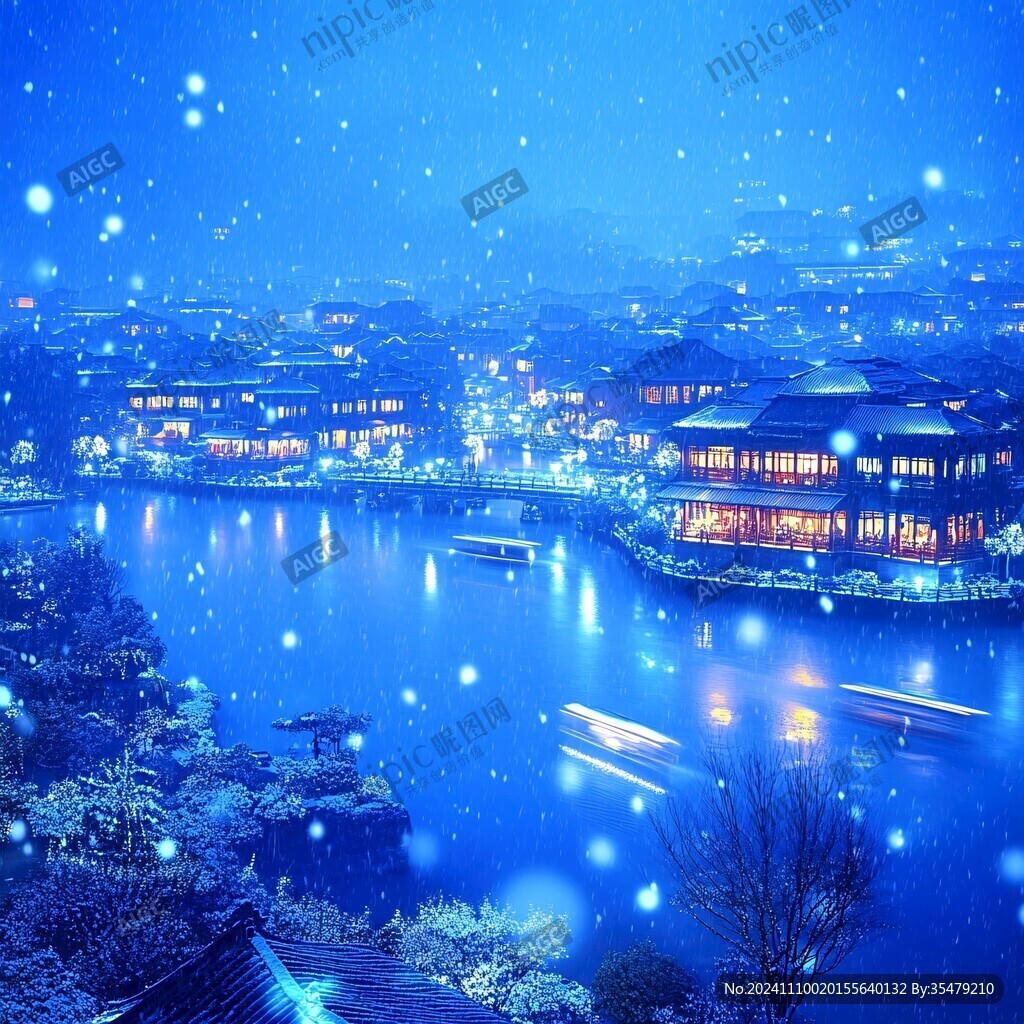 雪夜江南