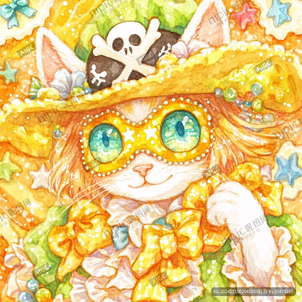 猫女巫插画