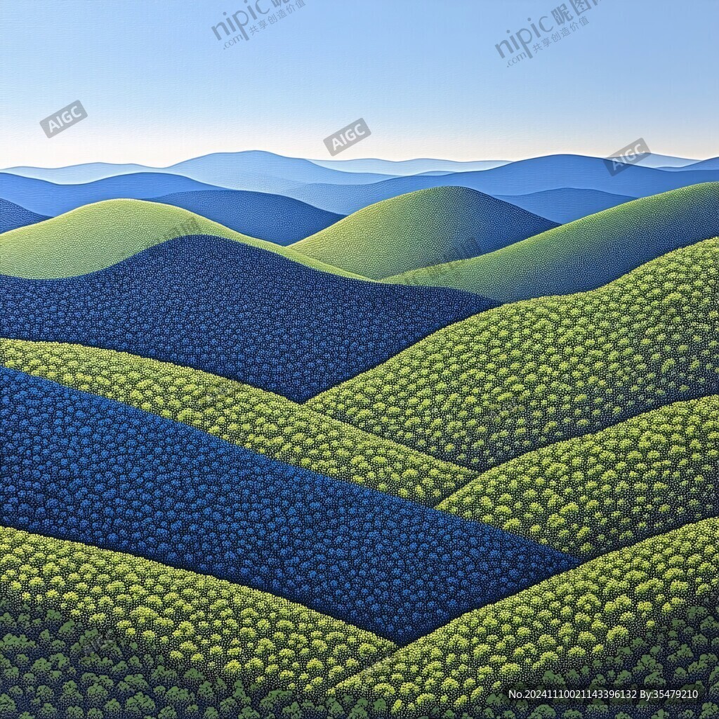 3d风景膨胀图案