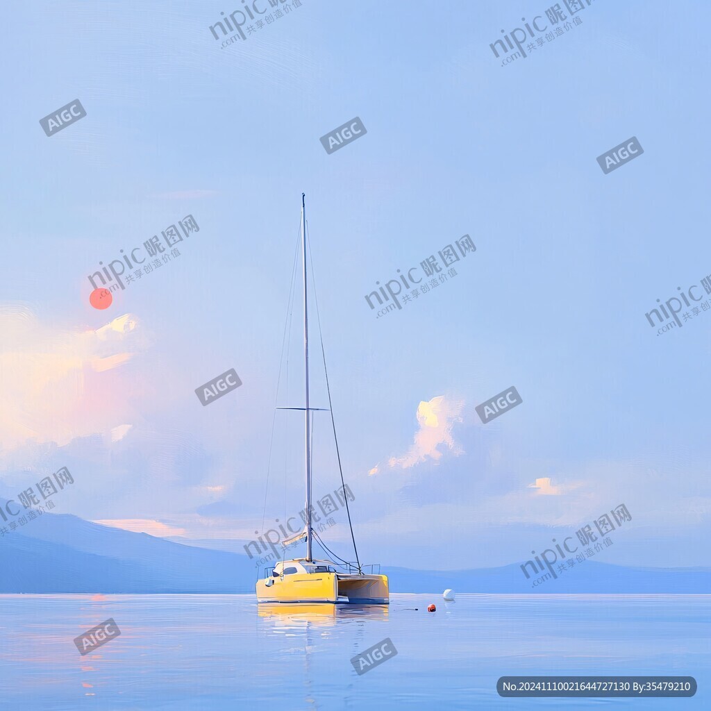碧海帆影