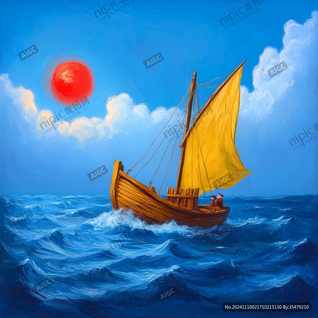 海船插画