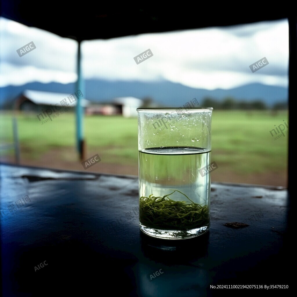 滇绿茶汤茶素材