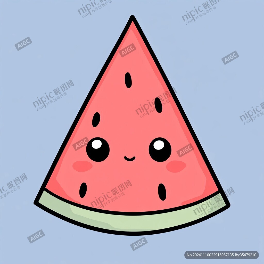 西瓜本本插画