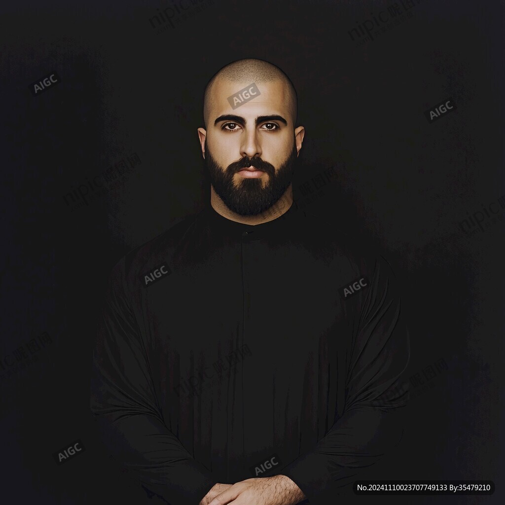 黑衣男