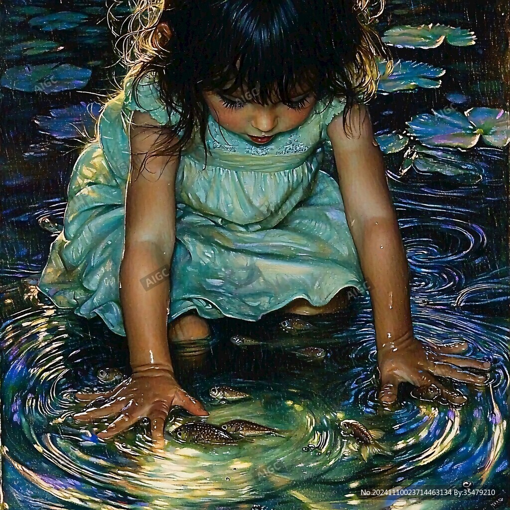 驾驭鱼的少女