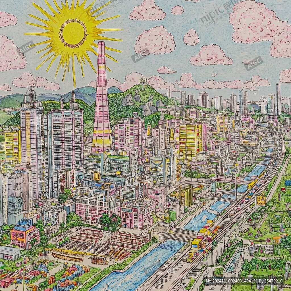 京基100插画