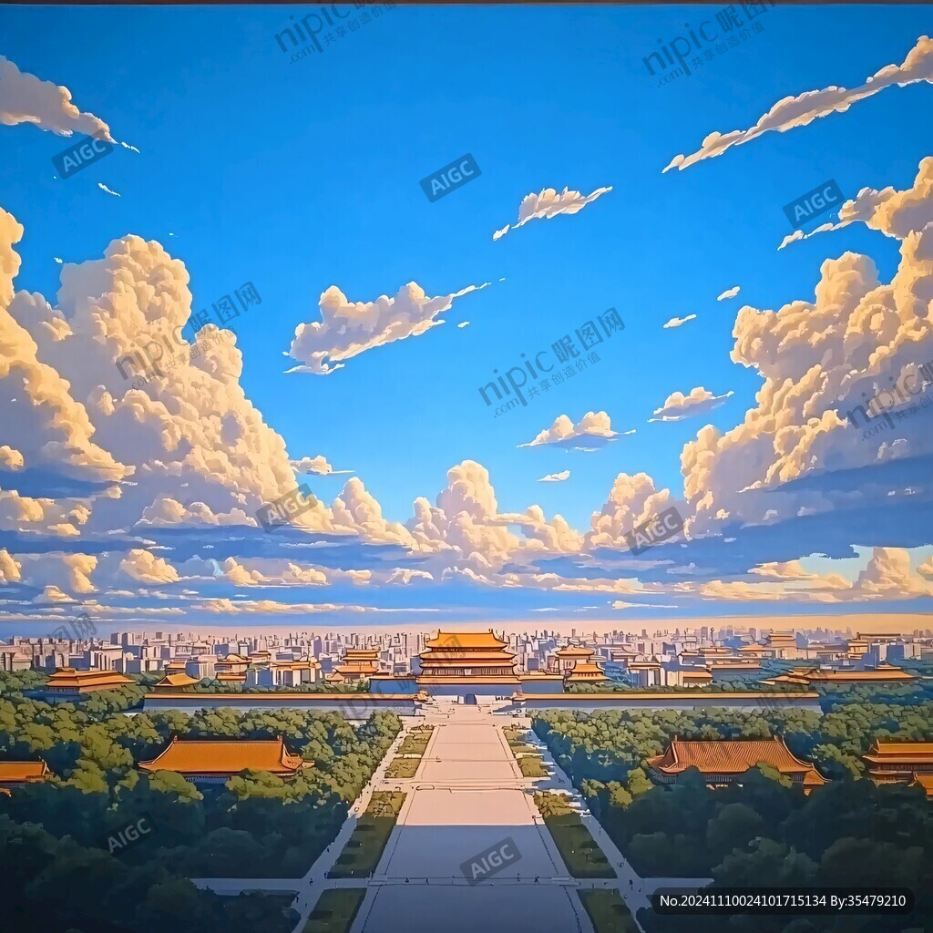 立体画故宫