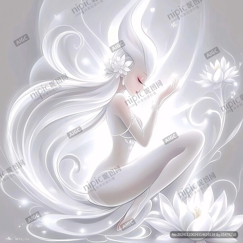 手绘追光的精灵