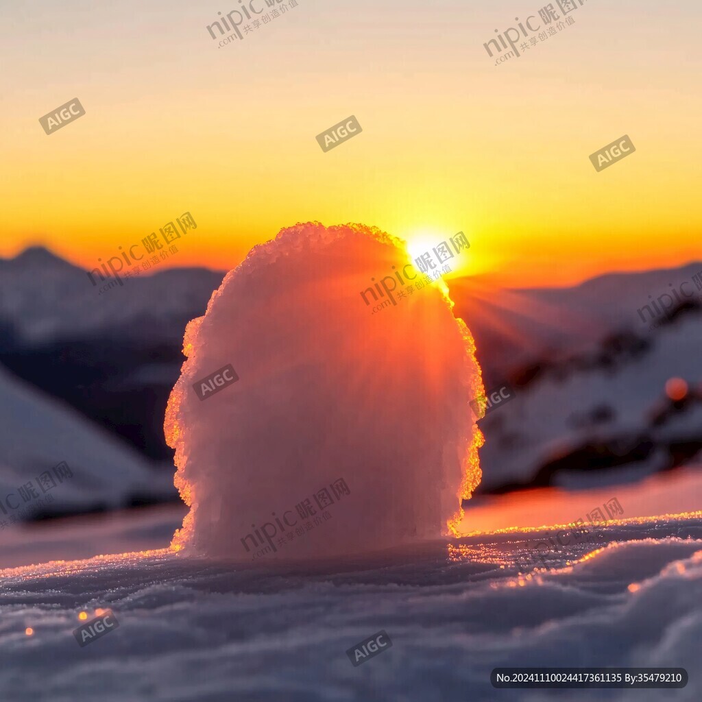 阳光照雪顶