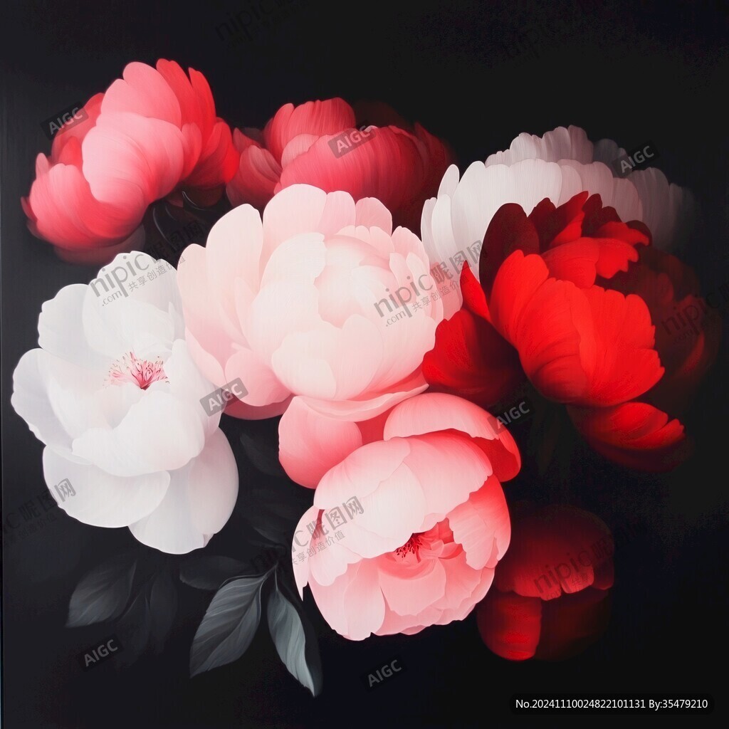 3d牡丹花