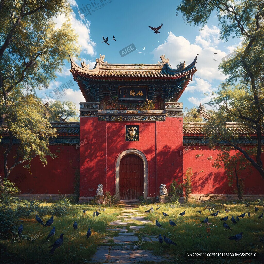 宏大寺庙场景
