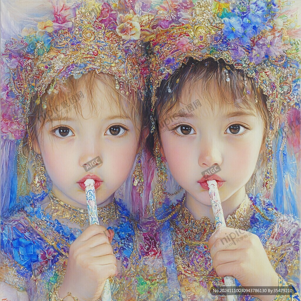 双胞胎姑娘