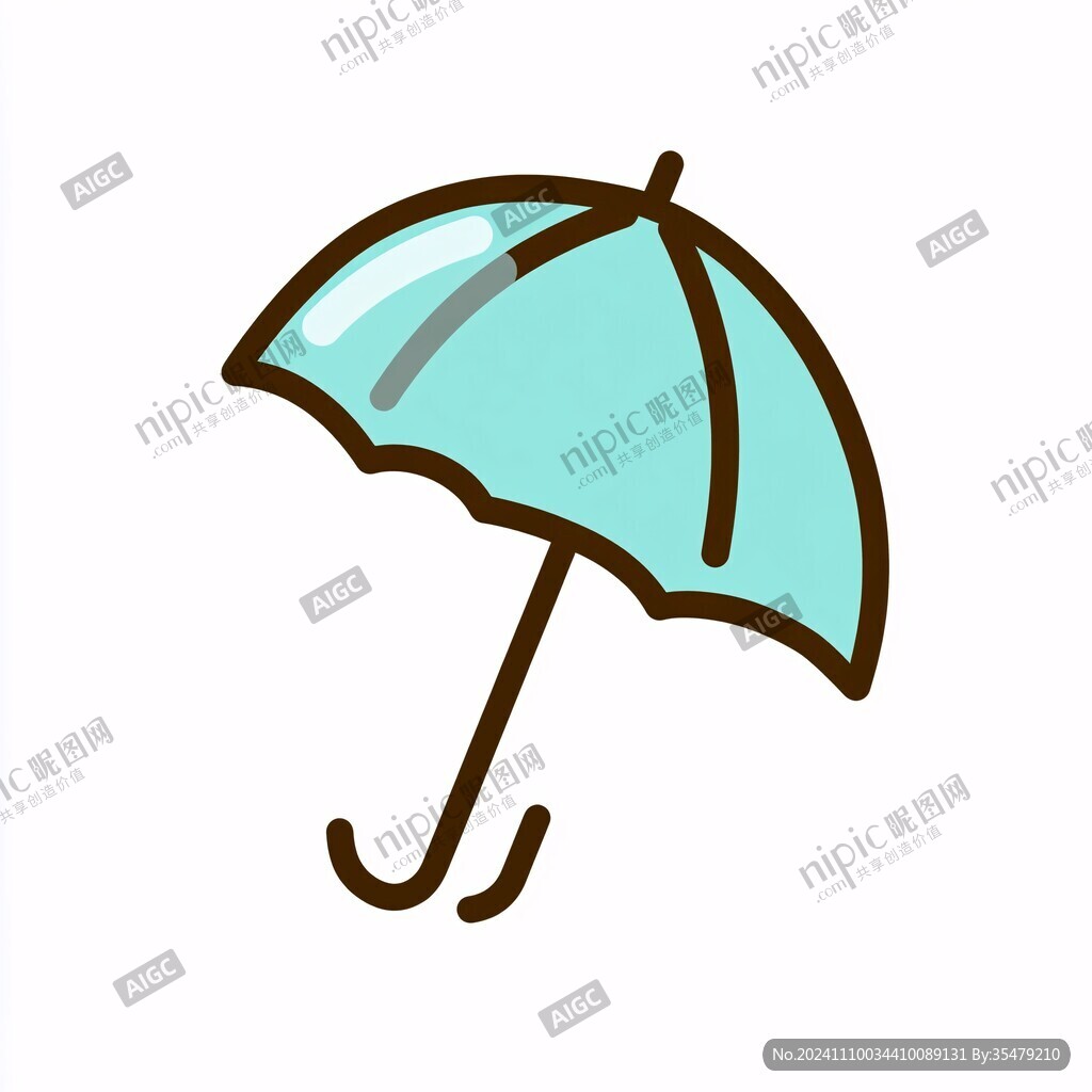 雨伞印花图