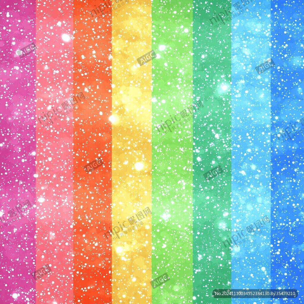 彩色条纹璀璨星空背景