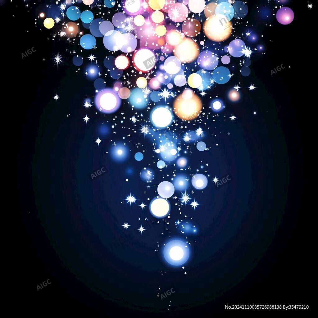 深蓝色星光点点
