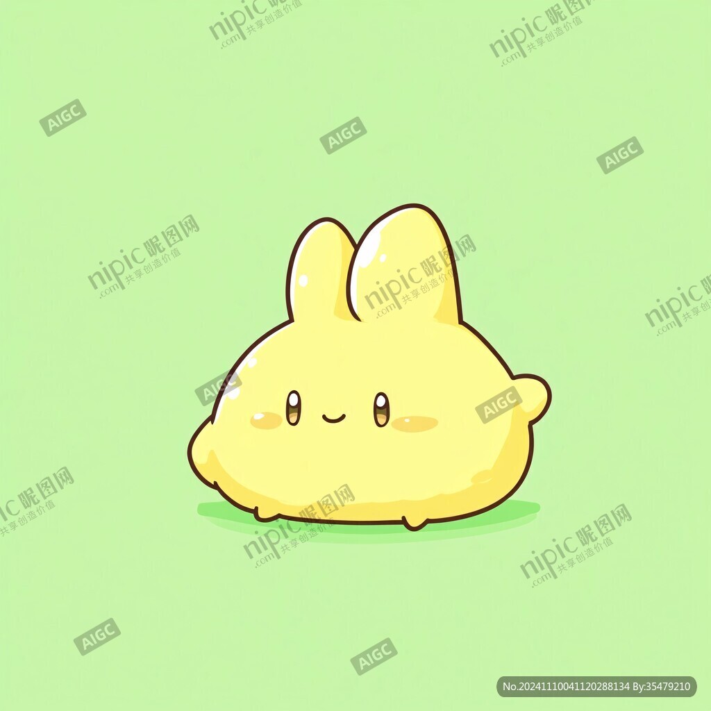 呆萌少女心小动物卡通