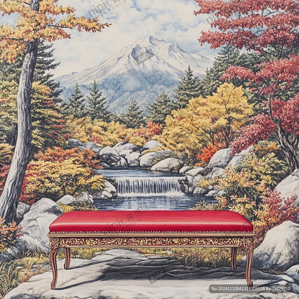 秋景壁画