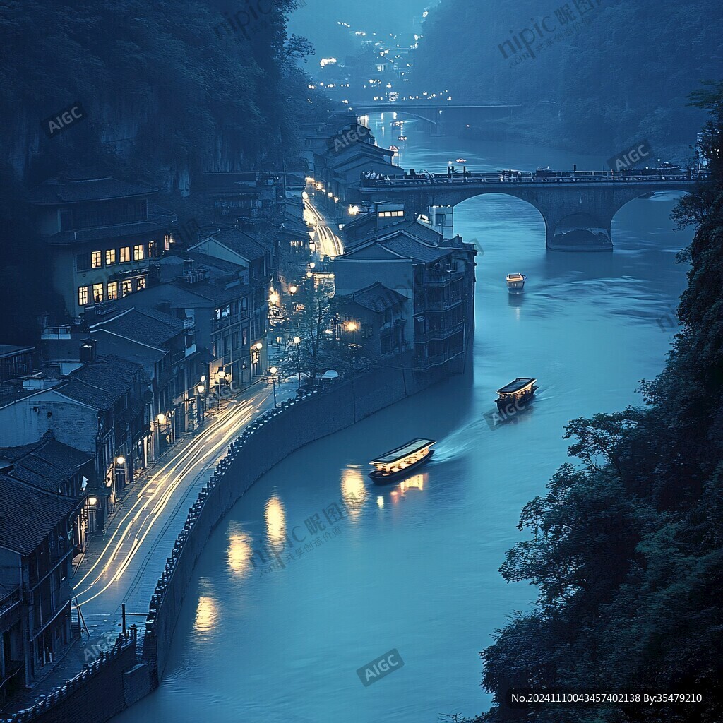 湘西唯美夜景