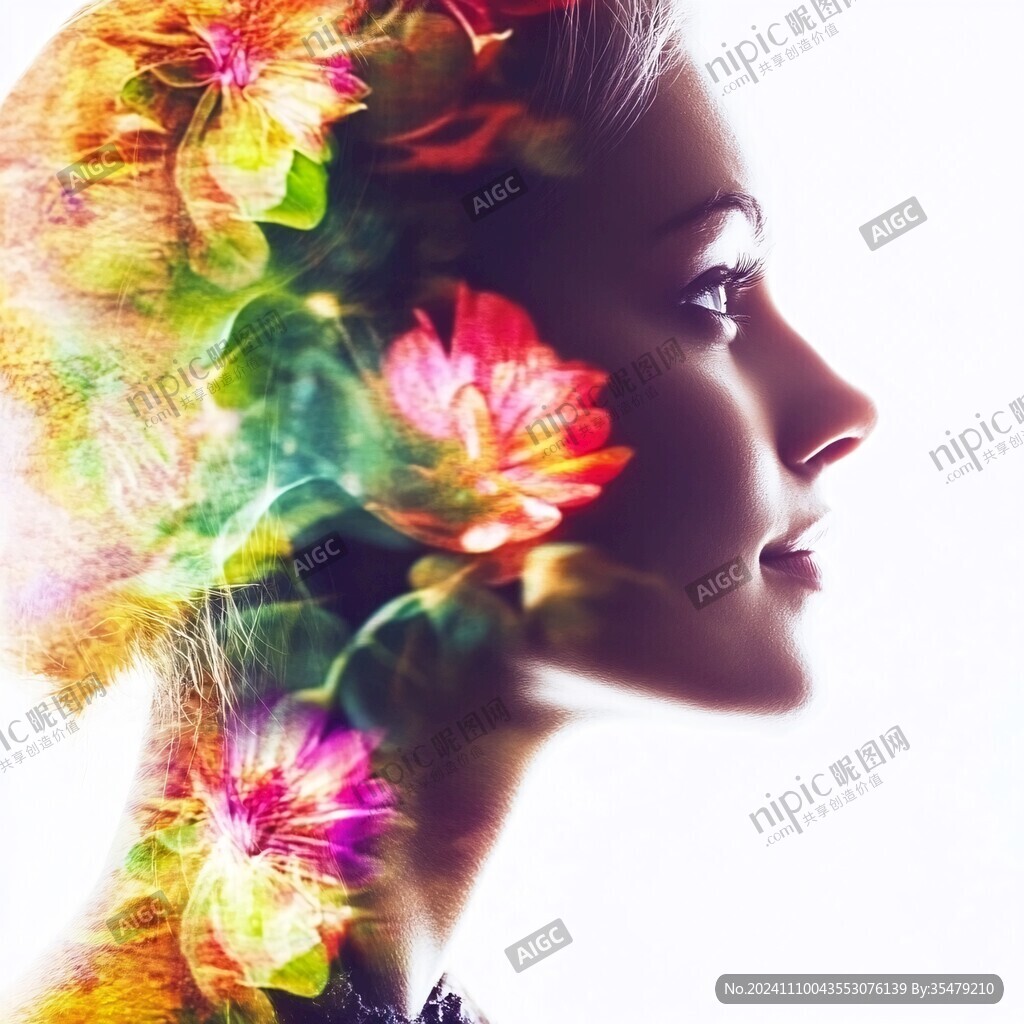 唯美女性侧面