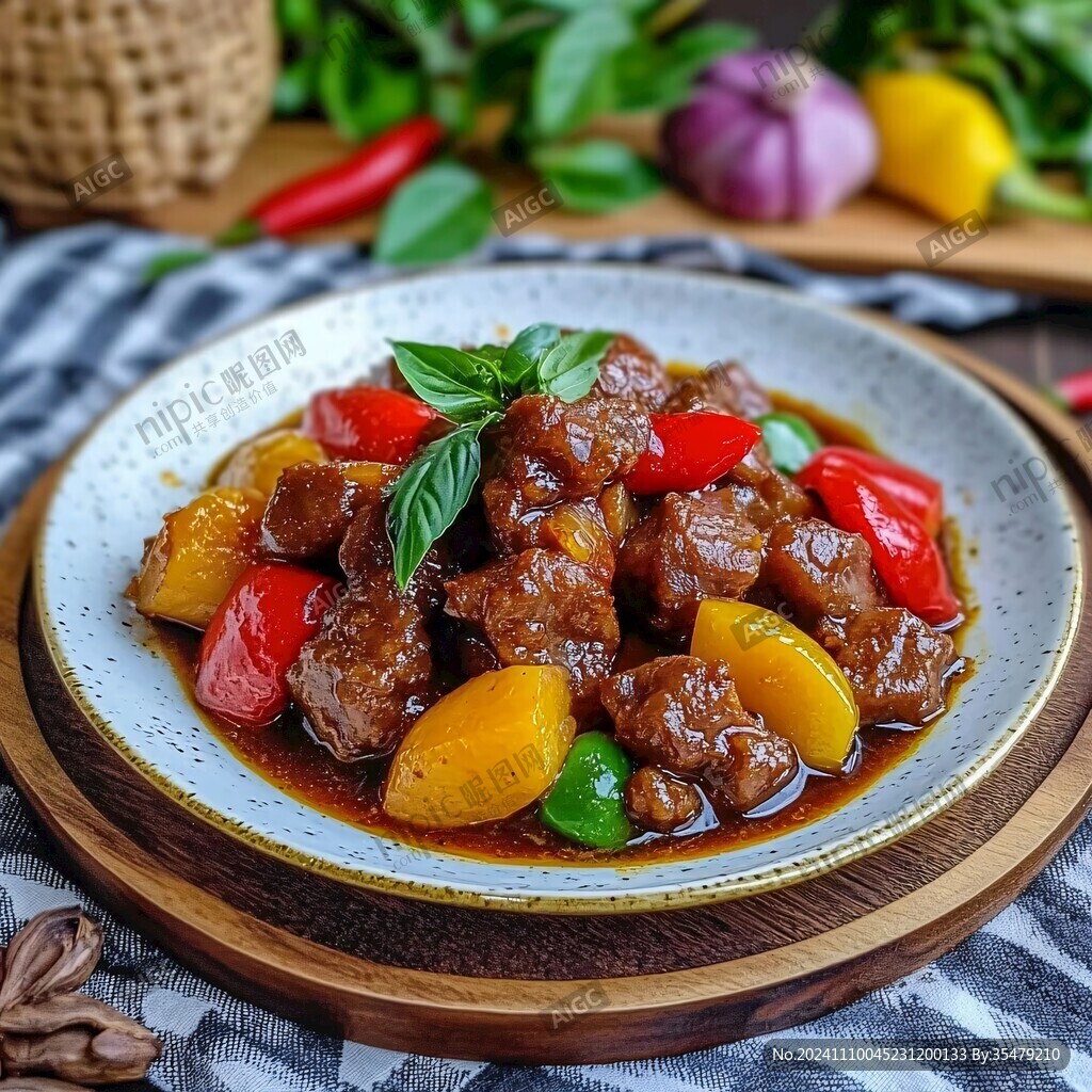 菠萝咕噜牛肉