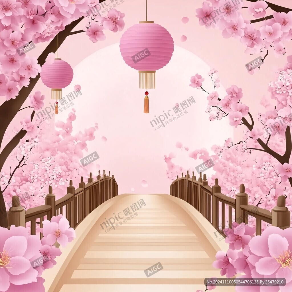 桃花节氛围装饰