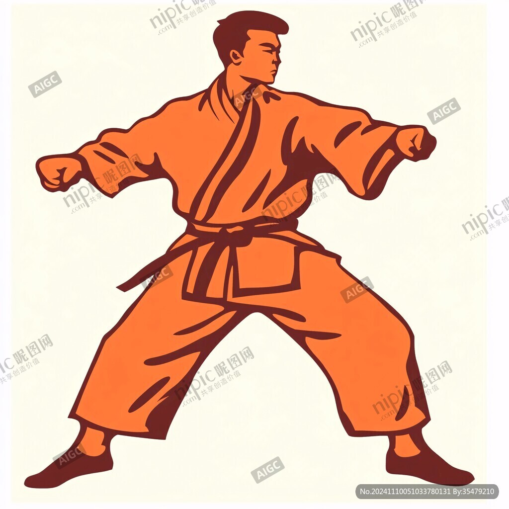 武术人物插画
