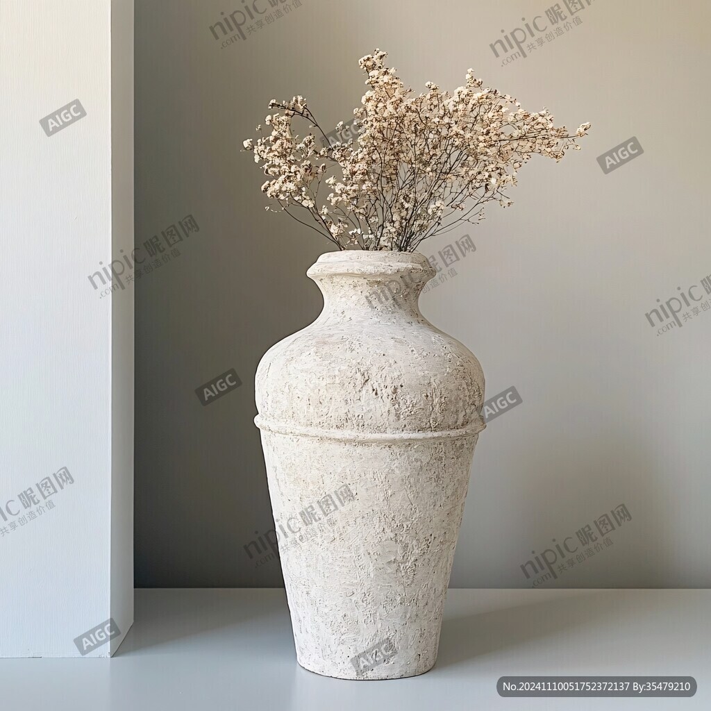 米黄色花瓶