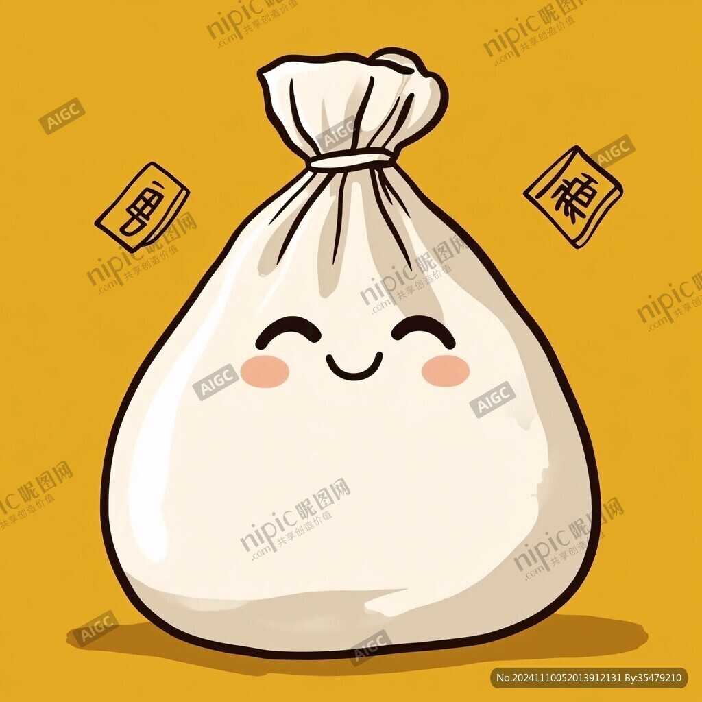 米袋插画