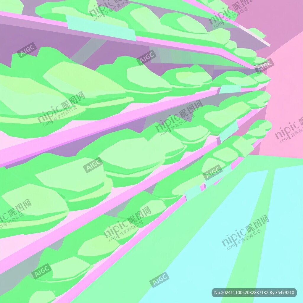 粉红色的3d山丘