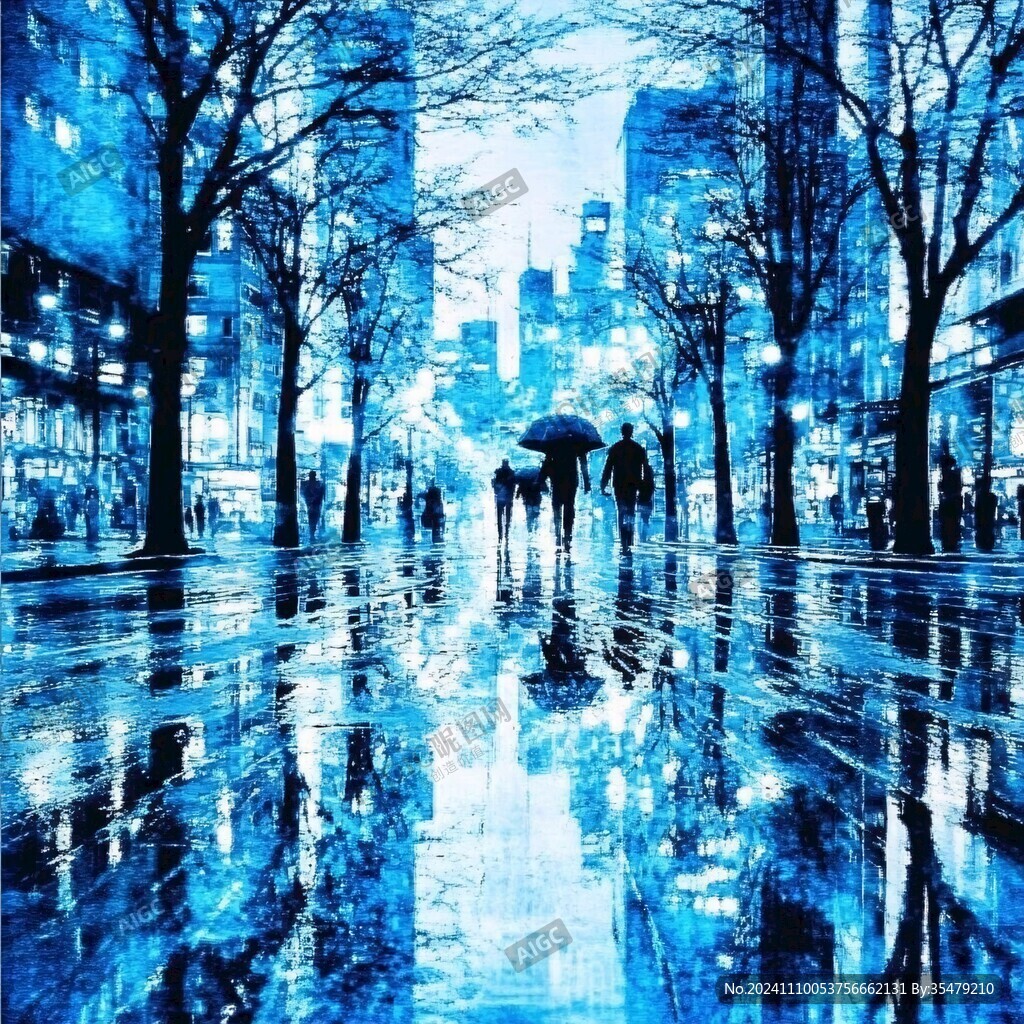 雨后街景美丽街景
