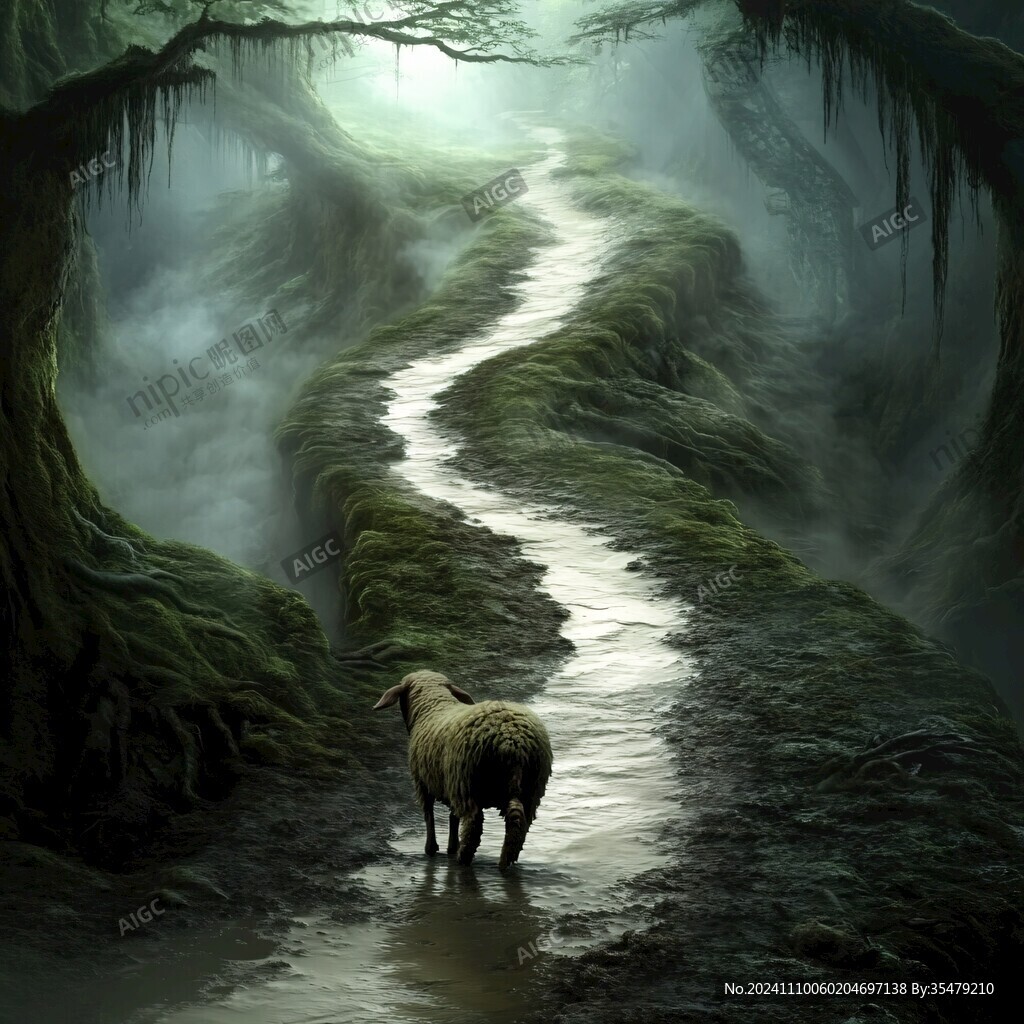 梦幻森林立体画