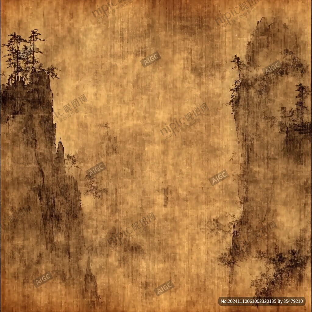 云雾旧纸纹