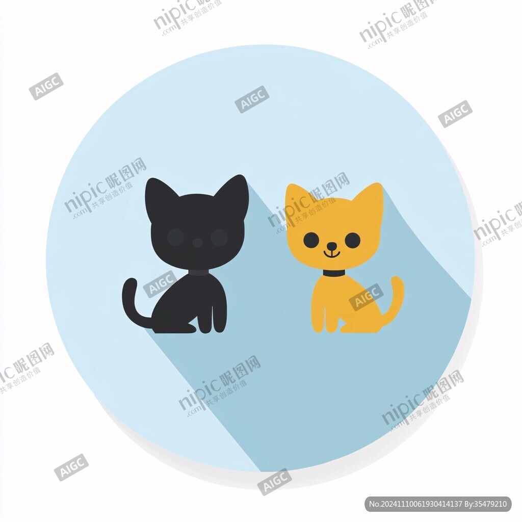 猫狗图标设计