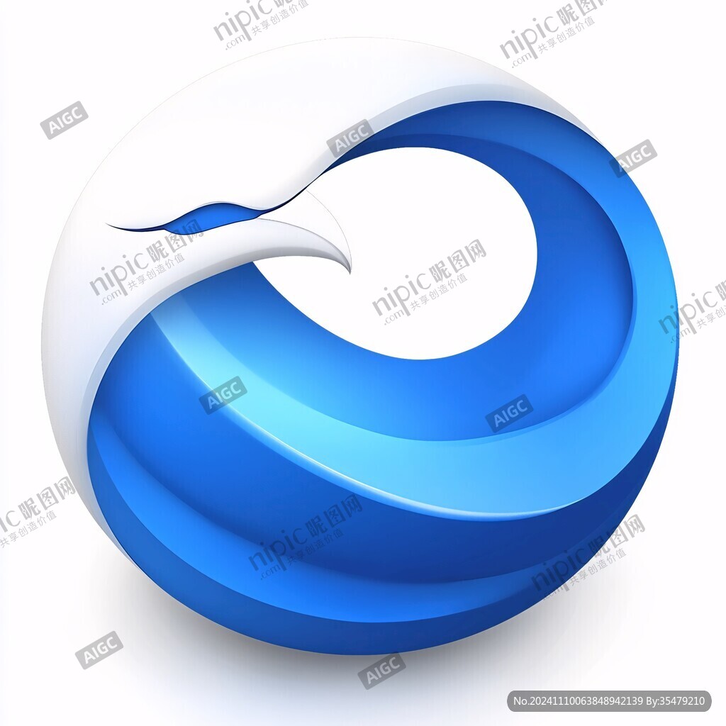蓝色旋转logo