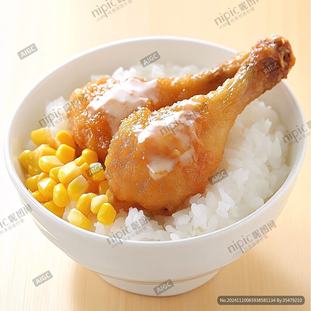 鸡腿盖饭套餐