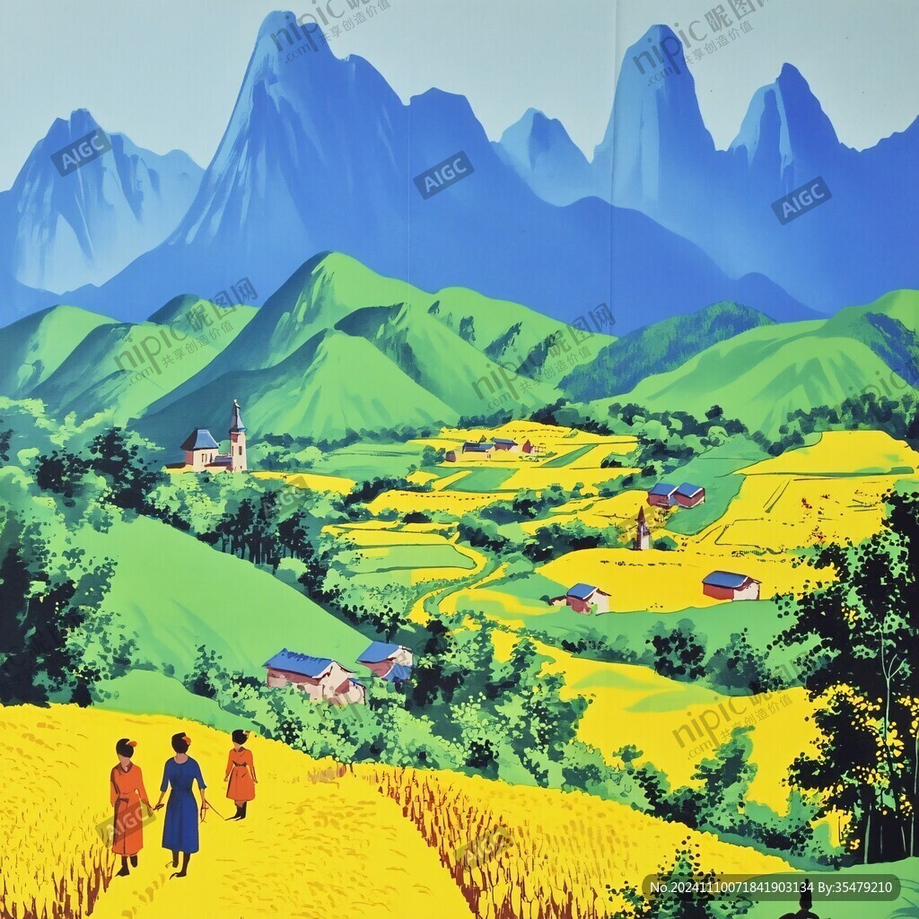 小米包装插画