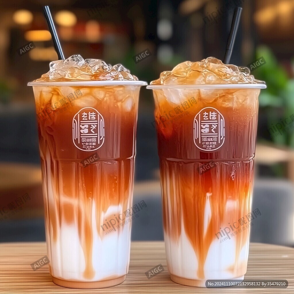 冰砖鸳鸯奶茶港式奶茶