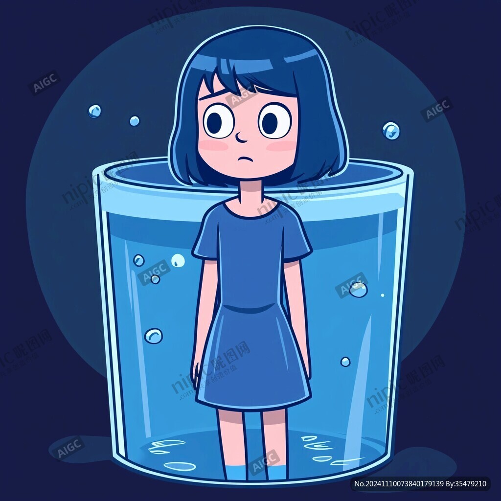 水滴女孩卡通形象