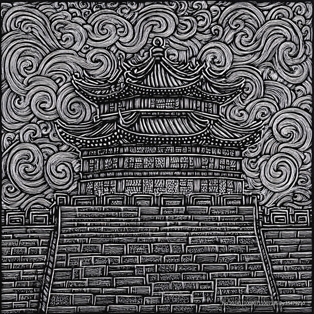 城墙刻画