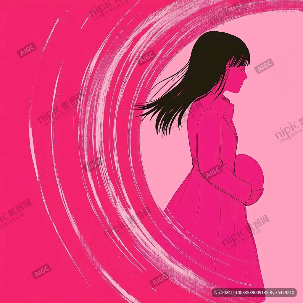孕妇插图