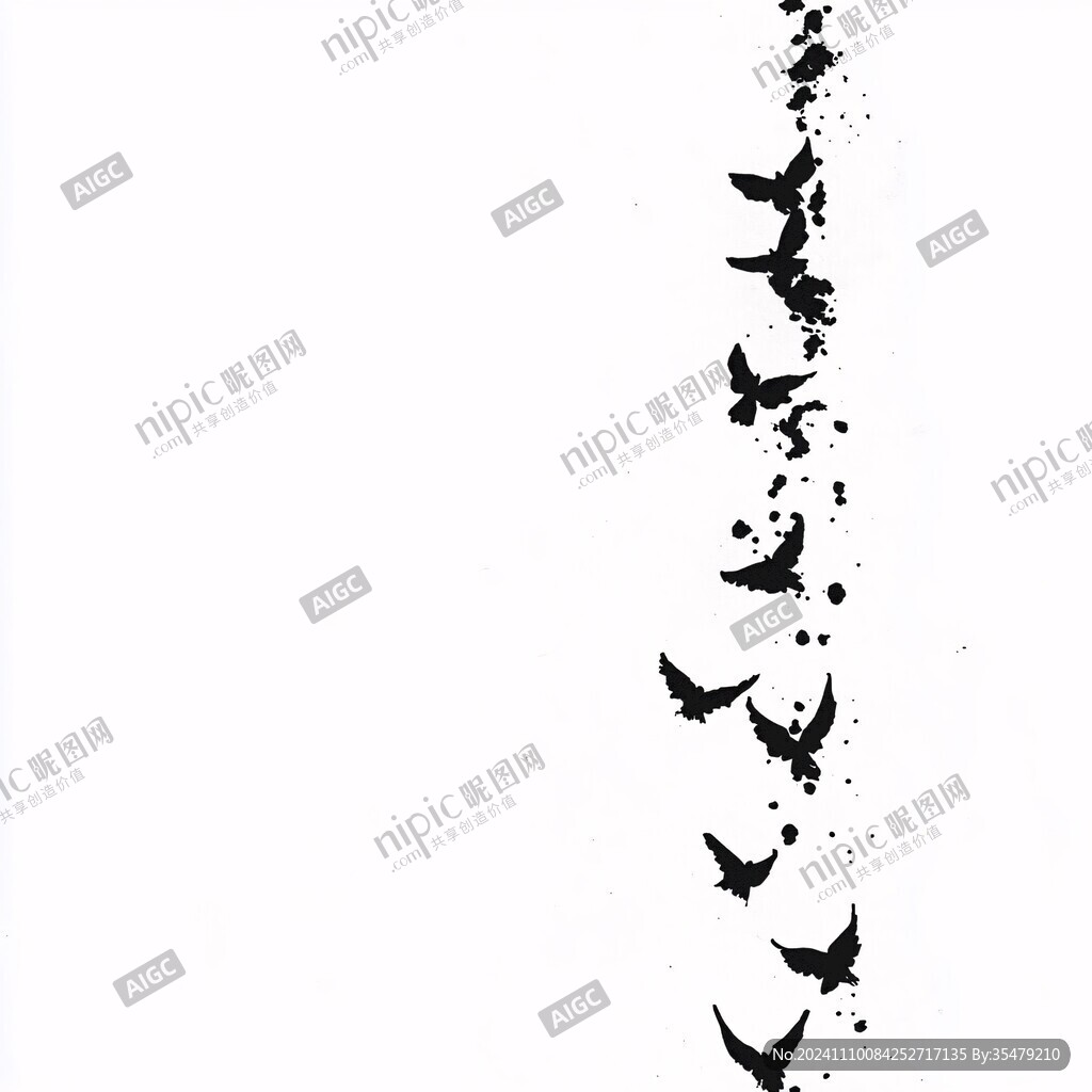 原创鸽子剪影