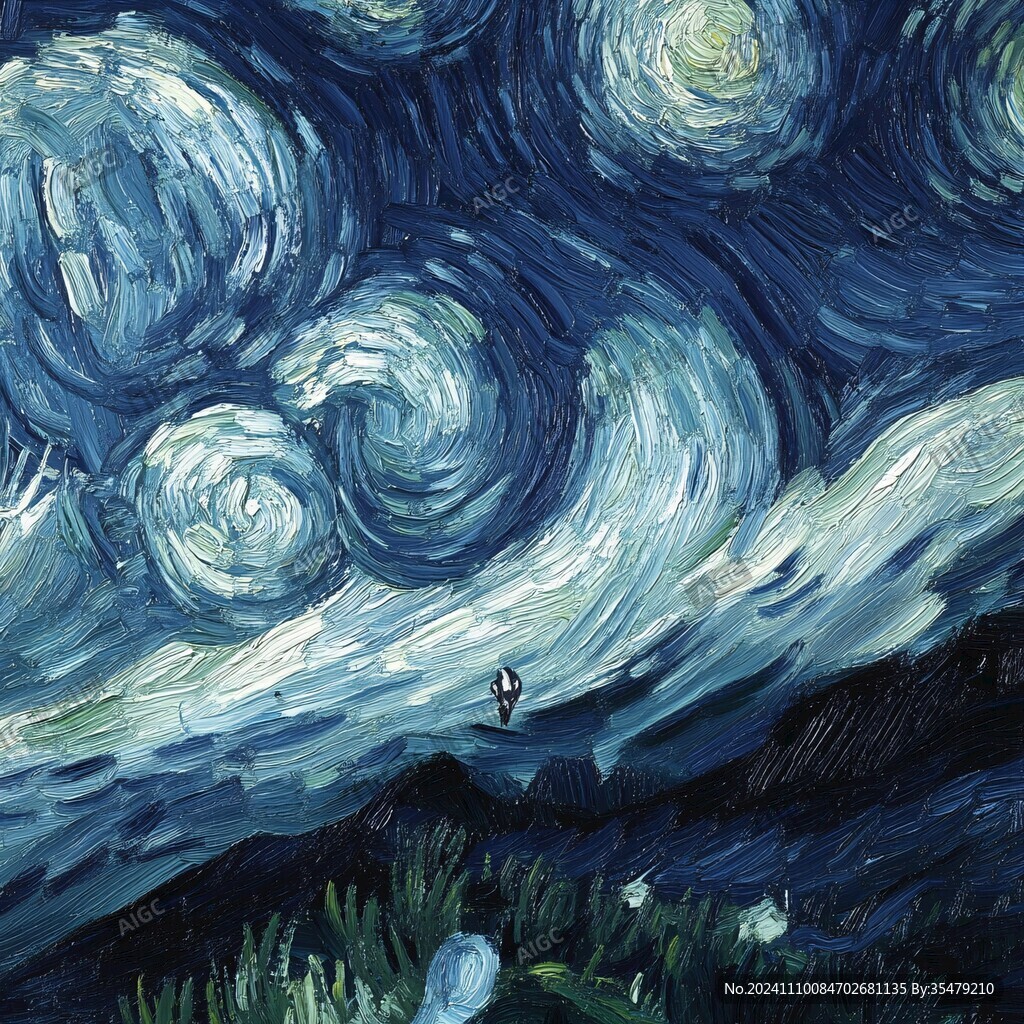 梵高星空画风
