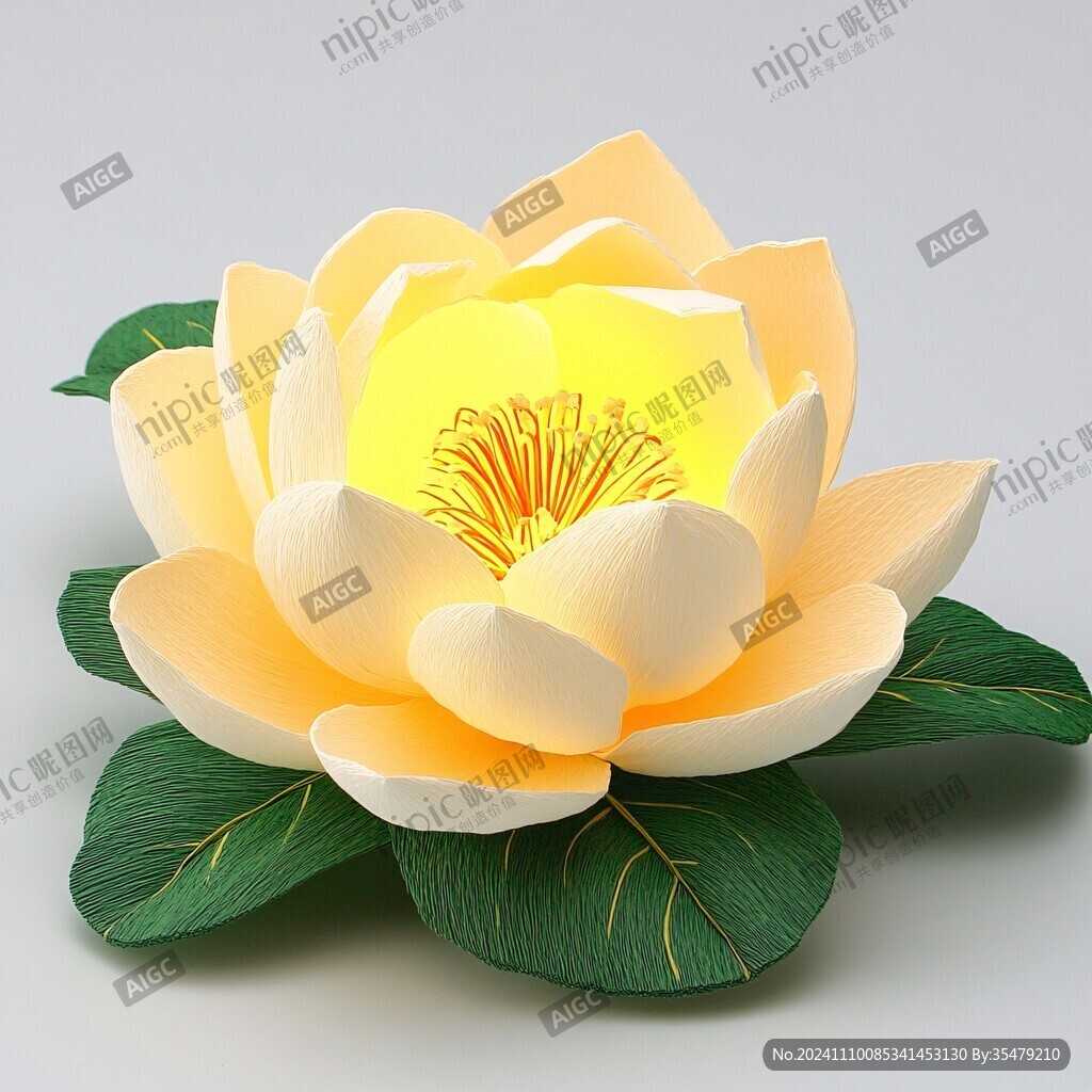 荷花3d花